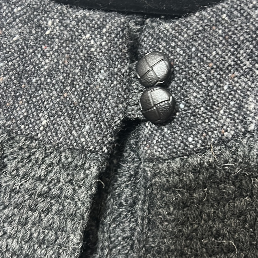 Aran Crafts Charcoal Button-Up Cardigan - Picture 5 of 6